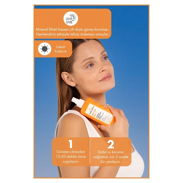 Maru.Derm Mineral Hassas Ciltler İçin 200 Ml 50 Faktör Sprey Güneş Kremi - Görsel 2