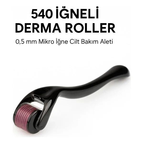 Pak Face Dermaroller Titanyum Uçlu 540 Iğneli Derma Roller 0.5 Mm - Siyah - Görsel 8