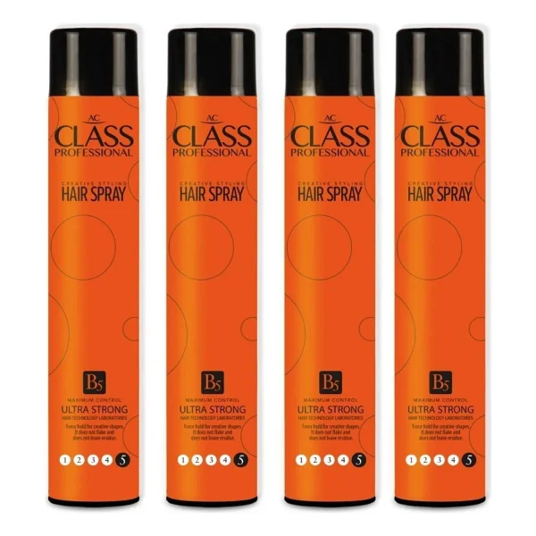 Ac Class Saç Spreyi Ultra Strong 5 No Dondurucu Sprey 400 Ml 4 Adet - Görsel 2
