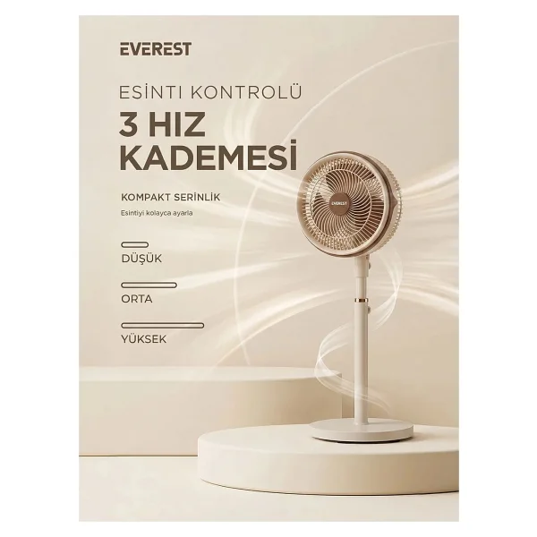 Everest Olympos Fan13 Retro Ayaklı Vantilatör - Görsel 3