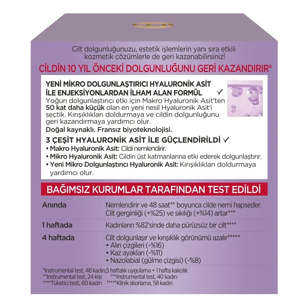 L'oreal Paris Revitalift Filler Yoğun Dolgunlaştırıcı 50 Ml Yaşlanma Karşıtı Gündüz Kremi - Görsel 4