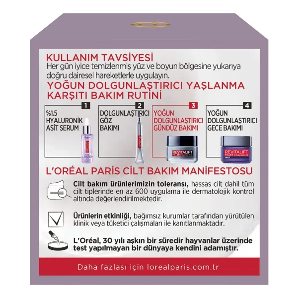 L'oreal Paris Revitalift Filler Yoğun Dolgunlaştırıcı 50 Ml Yaşlanma Karşıtı Gündüz Kremi - Görsel 5