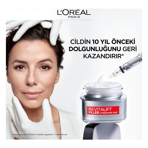 L'oreal Paris Revitalift Filler Yoğun Dolgunlaştırıcı 50 Ml Yaşlanma Karşıtı Gündüz Kremi - Görsel 6