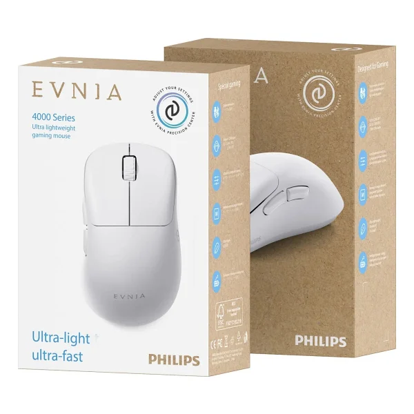 Philips Evnia Spk9418w Beyaz Şarjlı Optik Kablosuz Oyuncu Mouse - Görsel 10
