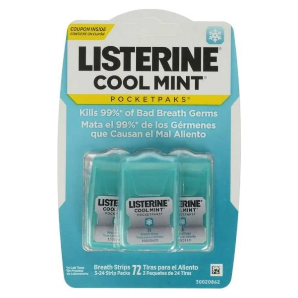 Listerine Cool Mint 72'li Nefes Tazeleyici Strip - Görsel 2