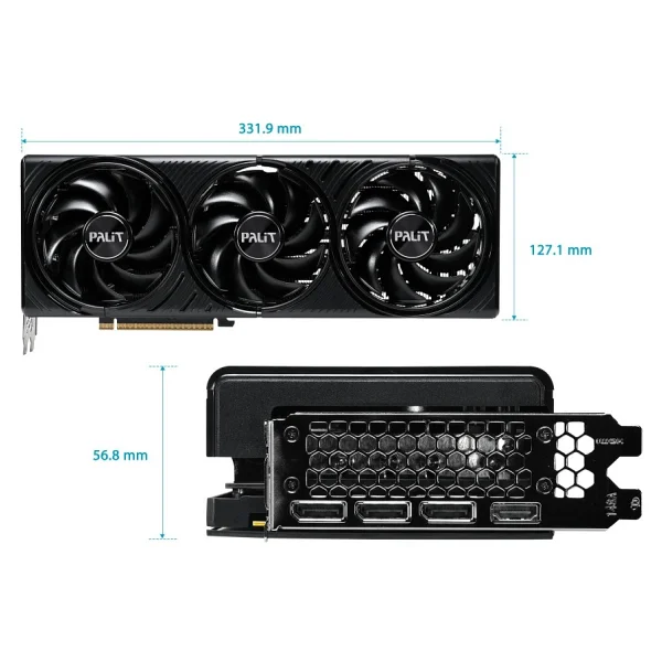 Palit RTX 5080 Infinity 3 Ne75080019t2-Gb2035s 256 Bit Gddr7 16 GB Ekran Kartı - Görsel 4
