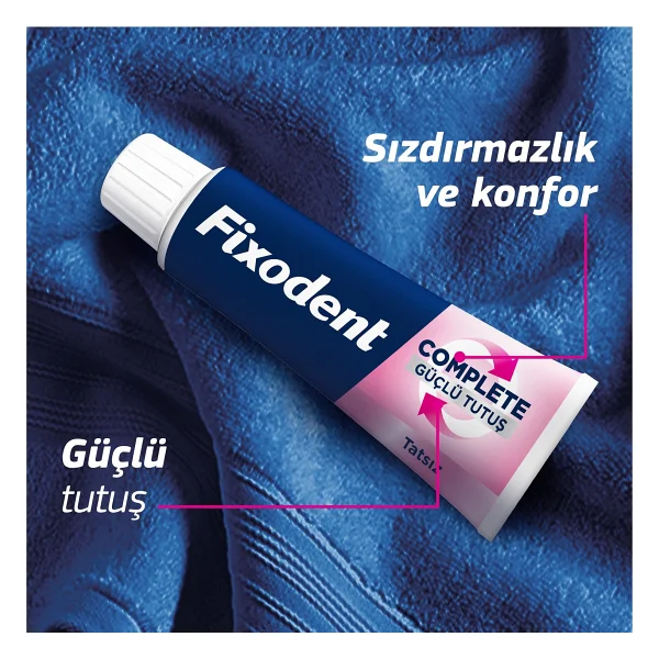 Fixodent Complete Güçlü Tutuş Aromasız 47 Gr Protez Diş Yapıştırıcı - Görsel 9