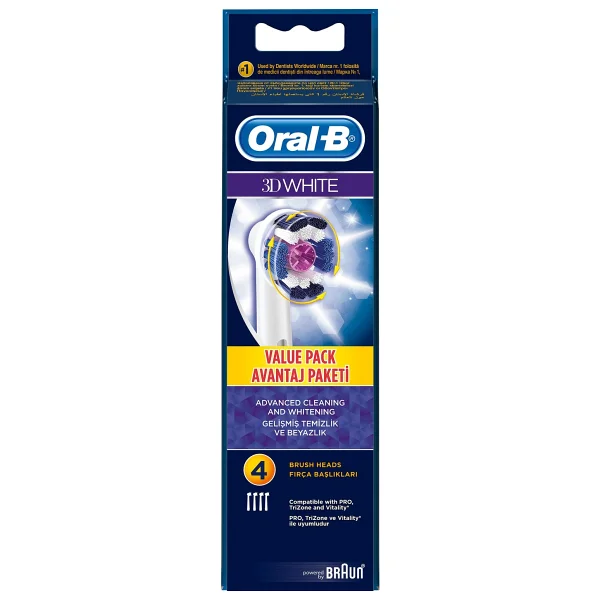Oral-B 3d White 4'lü Diş Fırçası Başlığı - Görsel 3
