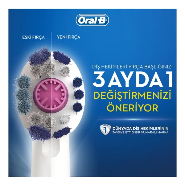 Oral-B 3d White 4'lü Diş Fırçası Başlığı - Görsel 4
