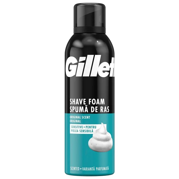 Gillette Hassas 200 ml Tıraş Köpüğü Cilt Koruyucu Özellikleri ile Ferahlatıcı Etki - Görsel 2