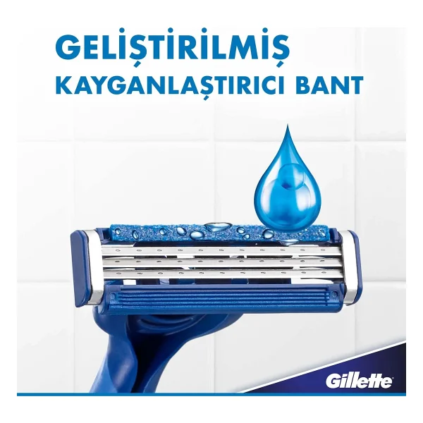 Gillette Blue3 Comfort Kullan At Tıraş Bıçağı 12 Adet 9+3 Hassas Cilt Dostu Ergonomik Tasarım - Görsel 4