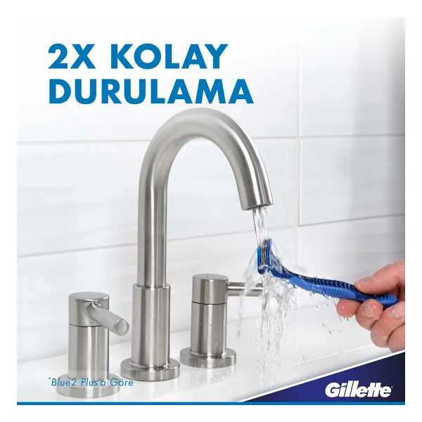 Gillette Blue3 Comfort Kullan At Tıraş Bıçağı 12 Adet 9+3 Hassas Cilt Dostu Ergonomik Tasarım - Görsel 6