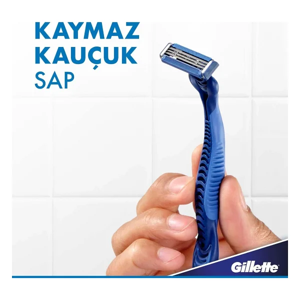 Gillette Blue3 Comfort Kullan At Tıraş Bıçağı 12 Adet 9+3 Hassas Cilt Dostu Ergonomik Tasarım - Görsel 7