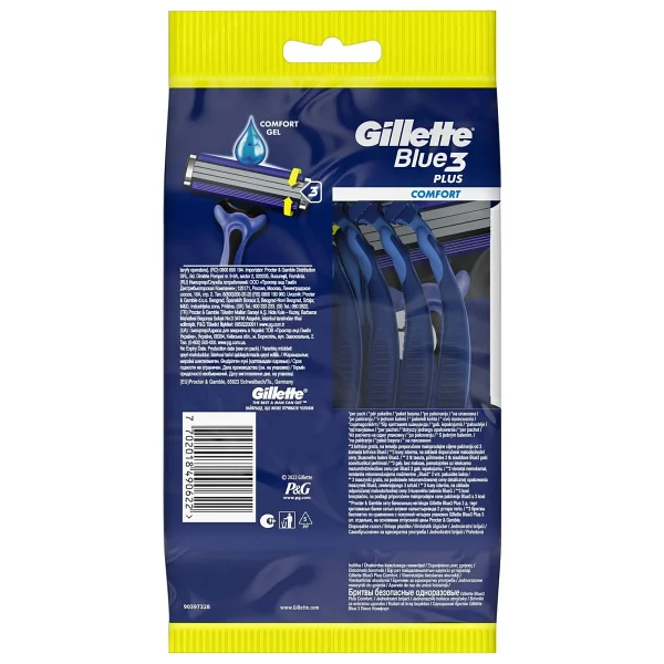 Gillette Blue3 Comfort Kullan At Tıraş Bıçağı 12 Adet 9+3 Hassas Cilt Dostu Ergonomik Tasarım - Görsel 8