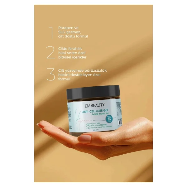 Embeauty İnceltici Sıkılaştırıcı 250 Ml Selülit Kremi - Görsel 8