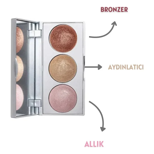 Golden Rose Strobing Highlighter Paleti - Görsel 9