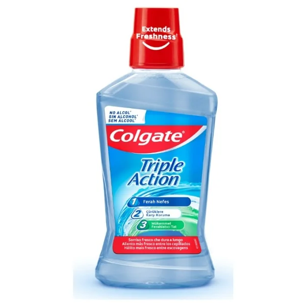Colgate Triple Action Üçlü Etki 500 Ml Gargara - Görsel 4