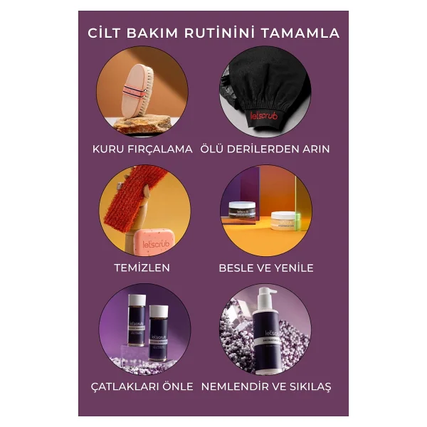 Let'scrub 1 Adet Siyah Banyo Duş Kesesi Peeling Eldiveni %100 Floş Ipek Normal Ciltler Için - Görsel 9