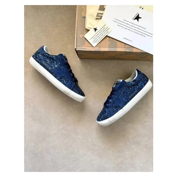 Golden Goose Gümüş Simli Yıldız Kadın Sneaker - Gri-Bej - 39 - Görsel 9