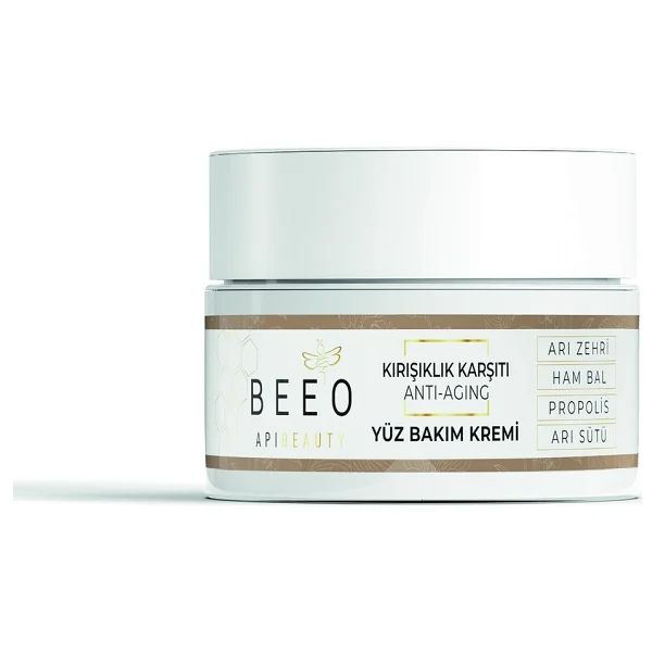 Bee'o Apibeauty Arı Zehirli Propolisli Arı Sütlü Anti Aging Yüz Bakım Kremi 50 Ml - Görsel 5
