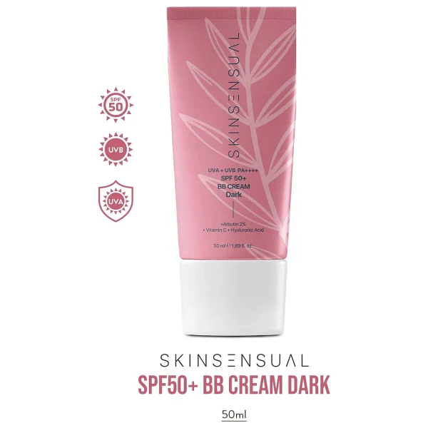 Skin Sensual Bb Krem Dark 50ml Spf50 Pa++++ Leke Karşıtı, Aydınlık Cilt Görünümü Uva/Uvb Koruma - Görsel 7