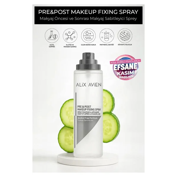 Alix Avien Pre & Post 110 Ml Makyaj Sabitleyici Sprey - Görsel 6