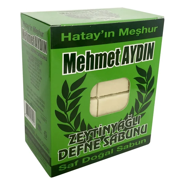 Mehmet Aydın Zeytinyağlı Defne Sabunu 950 Gr Normal Ciltler İçin El Yapımı Yeşil - Görsel 2