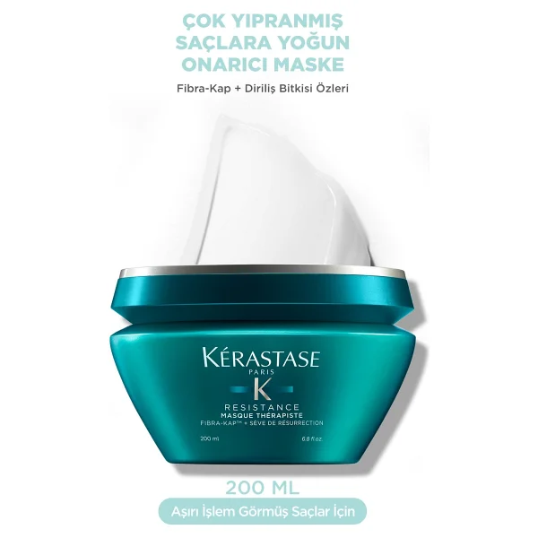 Kerastase Resistance Therapiste Çok Yıpranmış Saçlar İçin Maske 200 Ml - Görsel 5