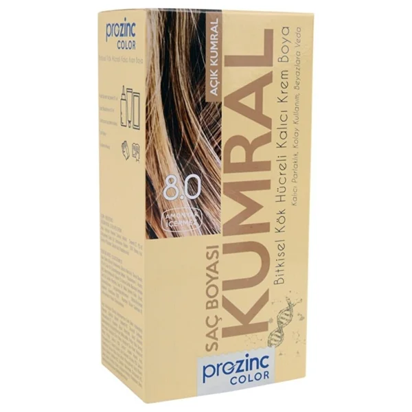 Prozinc Color 8.0 Açık Kumral Bitkisel Saç Boyası - Görsel 2