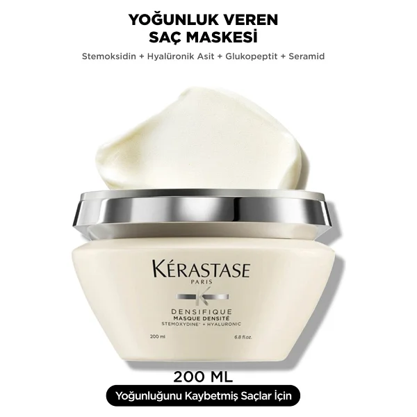Kerastase Densifique Densite 200 Ml Dökülen Saçlara Yoğunlaştırıcı Maske - Görsel 5