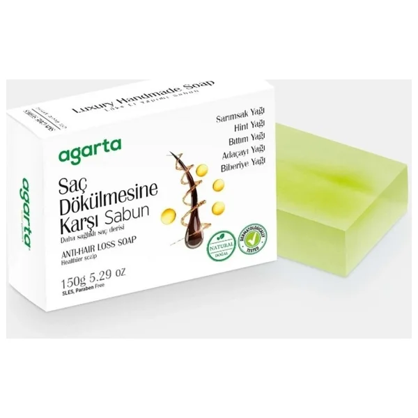 Agarta Doğal Bakım Saç Dökülmesine Karşı Sabun 150 Gr - Görsel 5