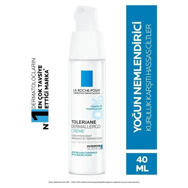 La Roche-Posay Toleriane Dermallergo 40 Ml - Hassas Ciltler İçin Termal Su İle Zenginleştirilmiş Nemlendirici Krem - Görsel 3