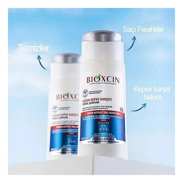 Asfstore Bioxcin Aqua Kepek Karşıtı Termal Şampuan 300 Ml + Yoğun Kepek Karşıtı Termal Şampuan 200 Ml - Görsel 9