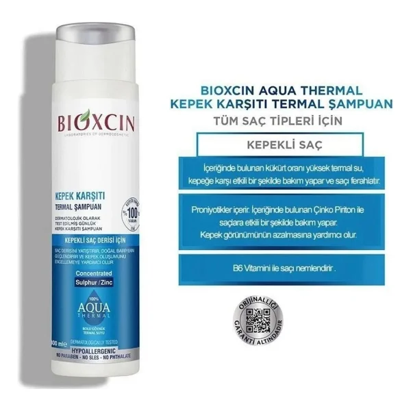 Asfstore Bioxcin Aqua Kepek Karşıtı Termal Şampuan 300 Ml + Yoğun Kepek Karşıtı Termal Şampuan 200 Ml - Görsel 10