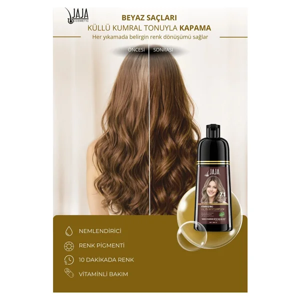 Jaja 7.1 Küllü Kumral Beyaz Kapatıcı 300 Ml Şampuan - Görsel 5