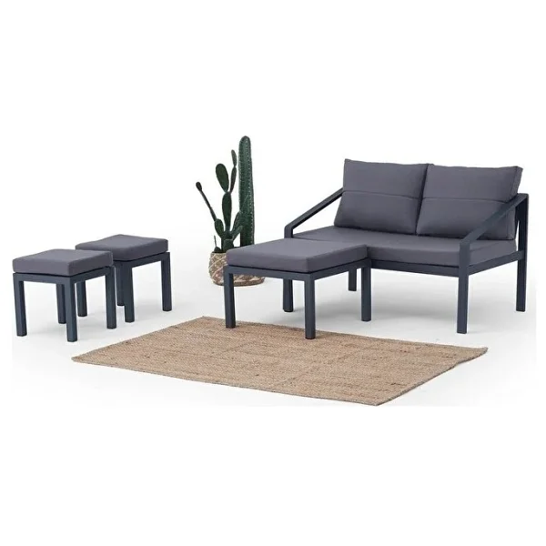 Erinöz Rimini 2+1+1+Sehpa Bahçe Balkon Takımı - Görsel 3