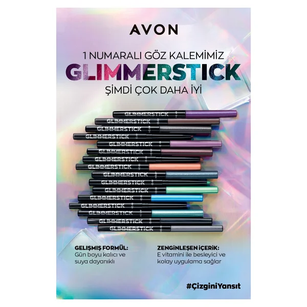 Avon Glimmerstick Asansörlü Pırıltılı Göz Kalemi - Görsel 9