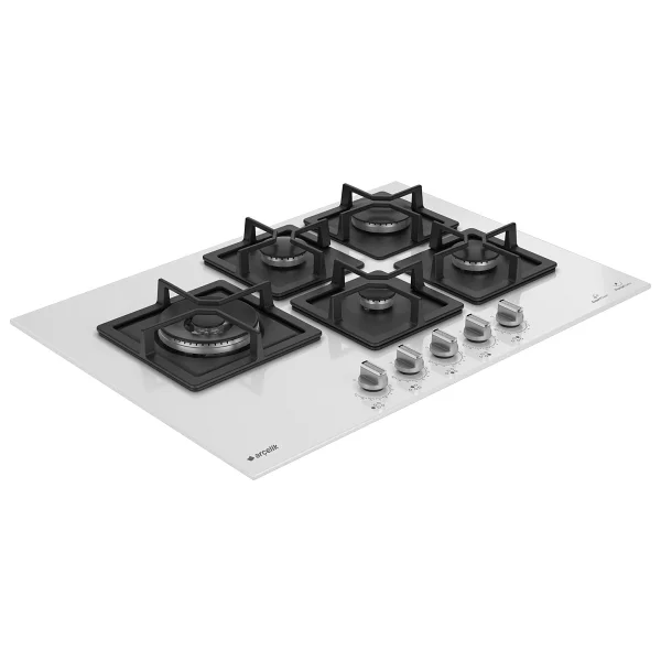 Arçelik Ocd K 752-2 Dwkyb Wok Gözlü Beyaz Cam Ankastre Ocak - Görsel 4