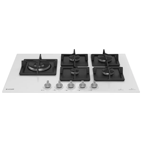 Arçelik Ocd K 752-2 Dwkyb Wok Gözlü Beyaz Cam Ankastre Ocak - Görsel 5