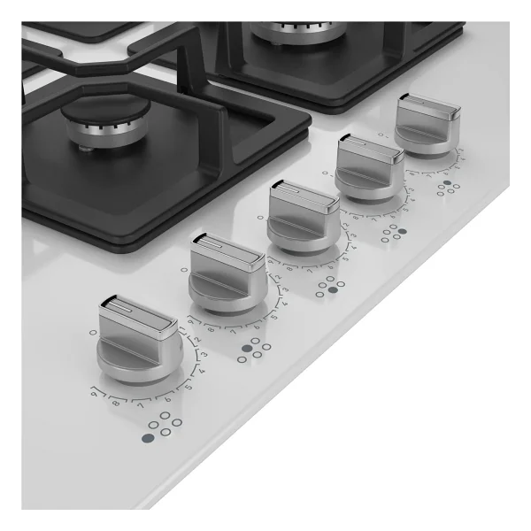 Arçelik Ocd K 752-2 Dwkyb Wok Gözlü Beyaz Cam Ankastre Ocak - Görsel 7