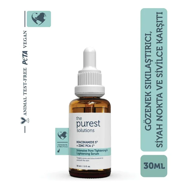 The Purest Solutions Niacinamide 5% + Zinc Pca 1% Gözenek Sıkılaştırıcı Yüz Serumu 30 Ml - Görsel 4