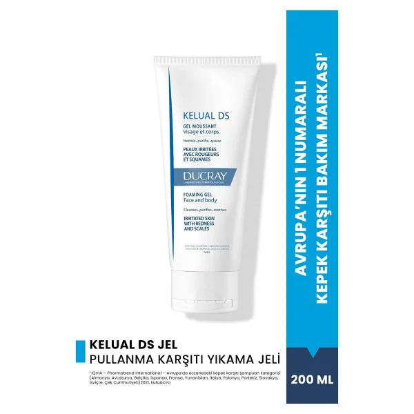 Ducray Kelual Ds Gel Moussant 200 Ml Yüz Temizleme Jeli - Görsel 8