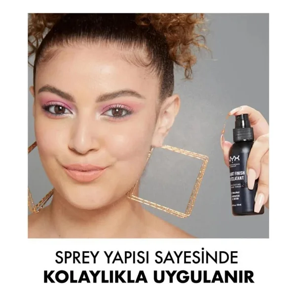 Nyx Professional Makeup Makyaj Sabitleme Spreyi 60 Ml Mat Bitiş Vegan Kuru Ciltler İçin - Görsel 10