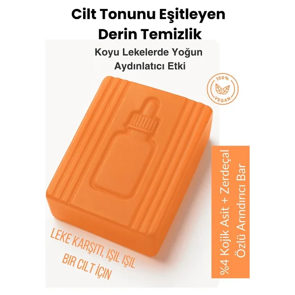 Kojik Asit Sabunu Leke Karşıtı Cilt Dostu Korea Sabunu - Görsel 5