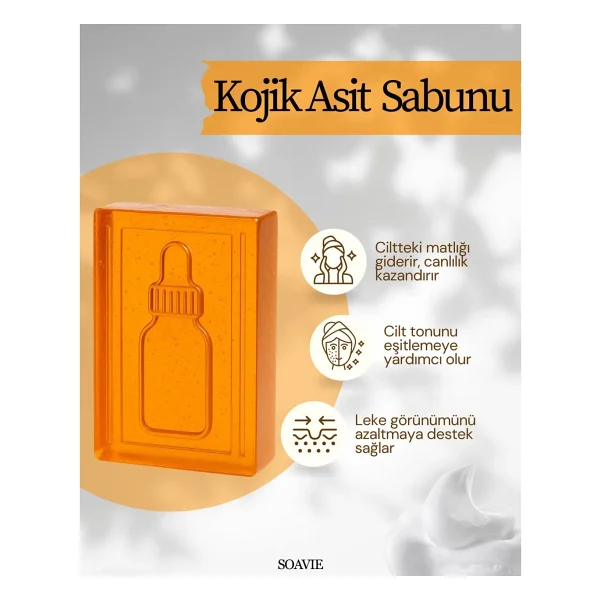 Kojik Asit Sabunu Leke Karşıtı Cilt Dostu Korea Sabunu - Görsel 7