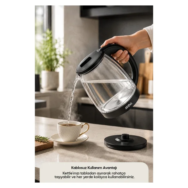 Sinbo Sk-8043 1.8 Lt 1500 W Cam Kettle - Görsel 4