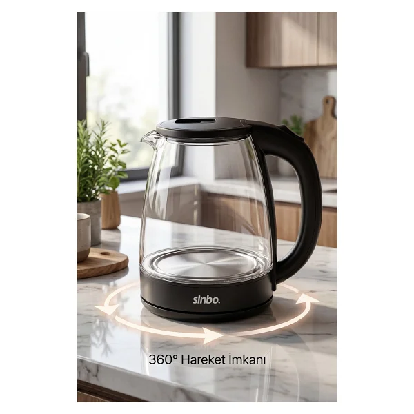 Sinbo Sk-8043 1.8 Lt 1500 W Cam Kettle - Görsel 5