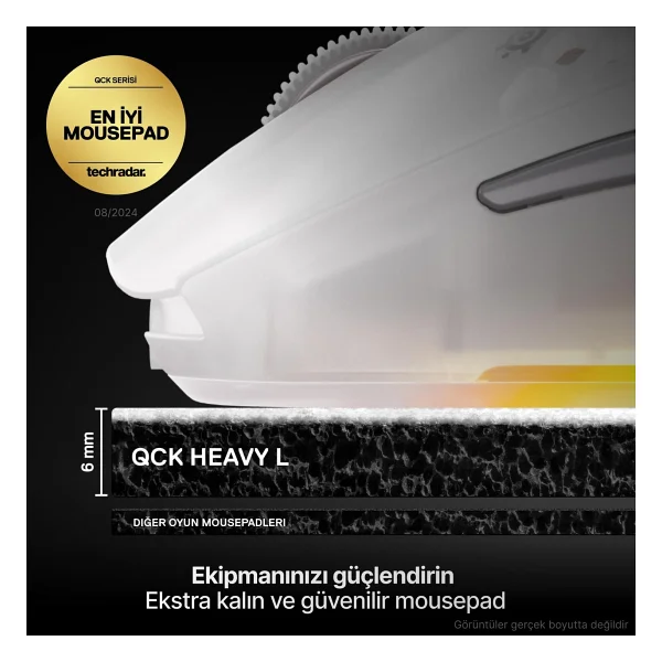 Steelseries Qck Heavy Beyaz Large Mouse Pad - Görsel 2