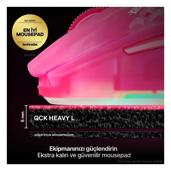 Steelseries Qck Heavy Pembe Large Mouse Pad - Görsel 3