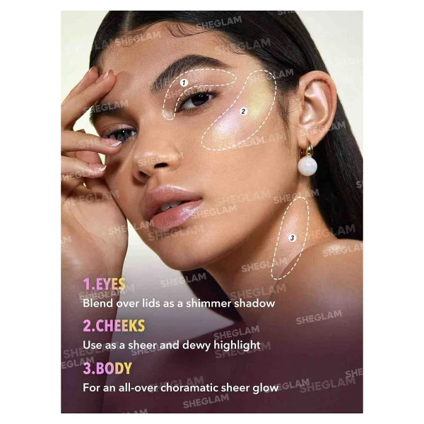 Sheglam Chroma Glow Bloom Flying Comet Likit Highlighter - Görsel 3